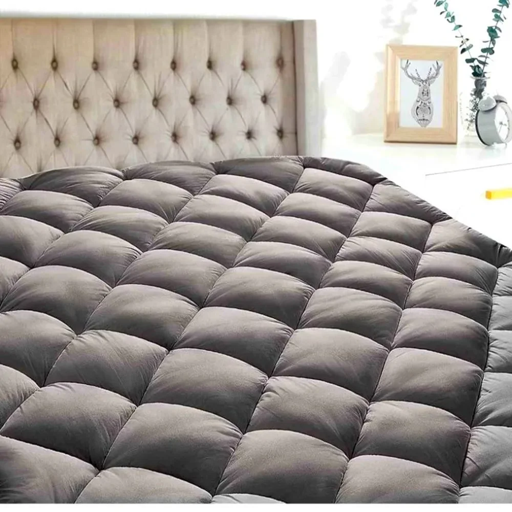 Full Mattress Pad Cover Cooling Pillow Top Breathable Mattress Toppers Quilted